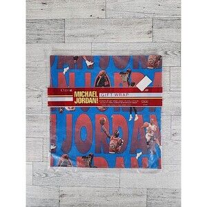 Vintage 90s Cleo MICHAEL JORDAN Gift Wrap 8.3' Gibson Greetings USA NBA Bulls